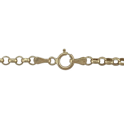 Add timeless style and everyday versatility to your jewellery collection with this pre-owned 9ct yellow gold belcher chain, featuring a classic link design with enduring appeal—perfect for wearing alone, pairing with a favourite pendant, or layering with other necklaces.

Design: The chain features traditional belcher links measuring approximately 2mm wide, creating a classic and elegant appearance with a polished finish that catches the light beautifully.