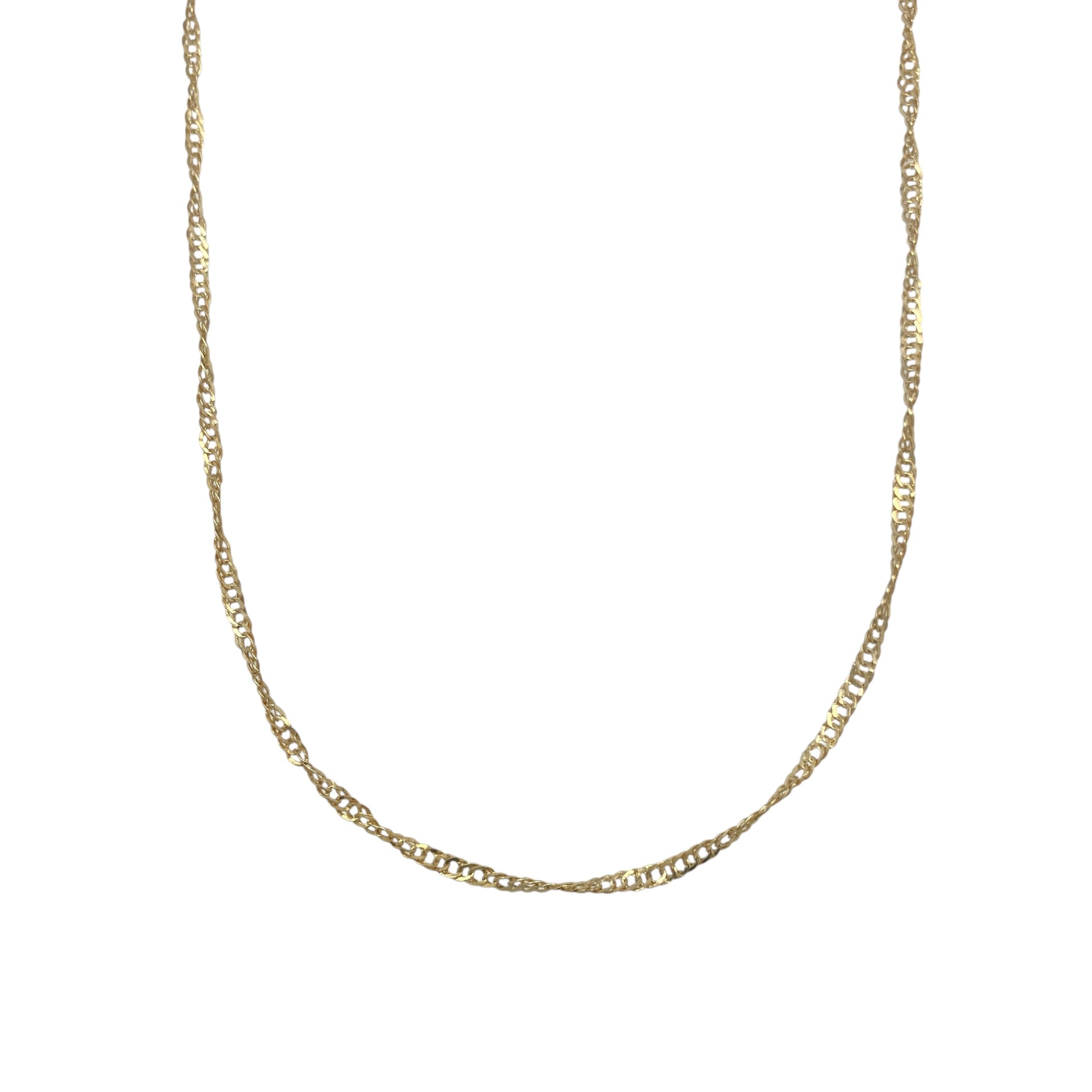 9ct Gold 24" Hollow Singapore Chain