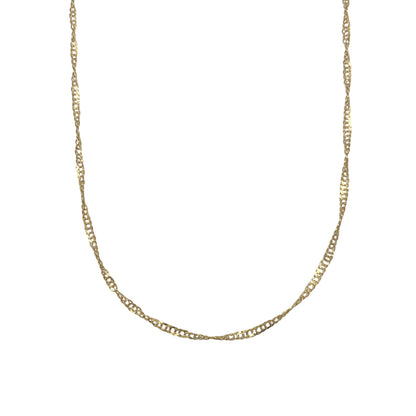 9ct Gold 24" Hollow Singapore Chain