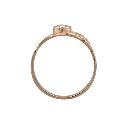 9ct Gold & Opalique Doublet Clogau Leaf Style Ring