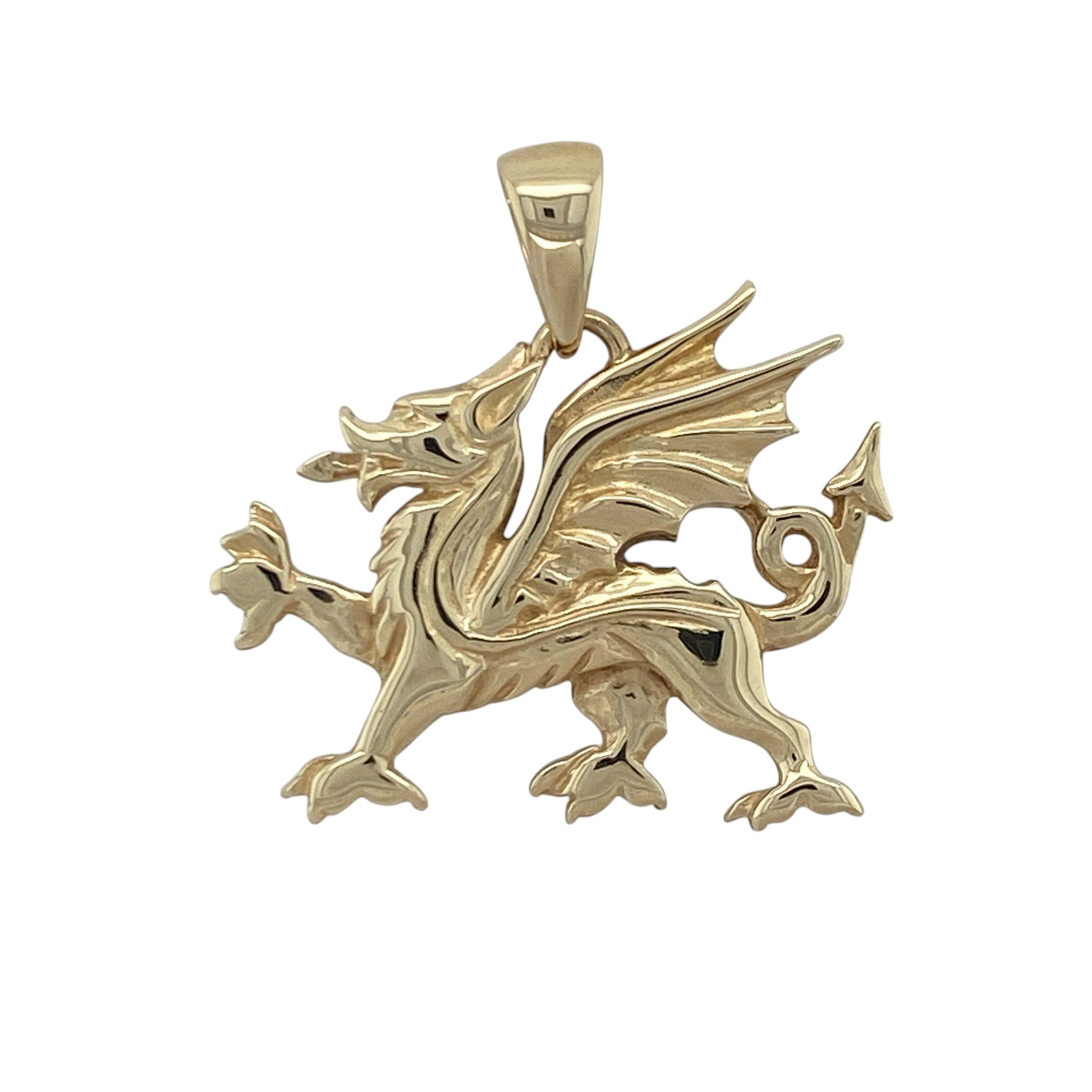 9ct Gold Welsh Dragon Pendant