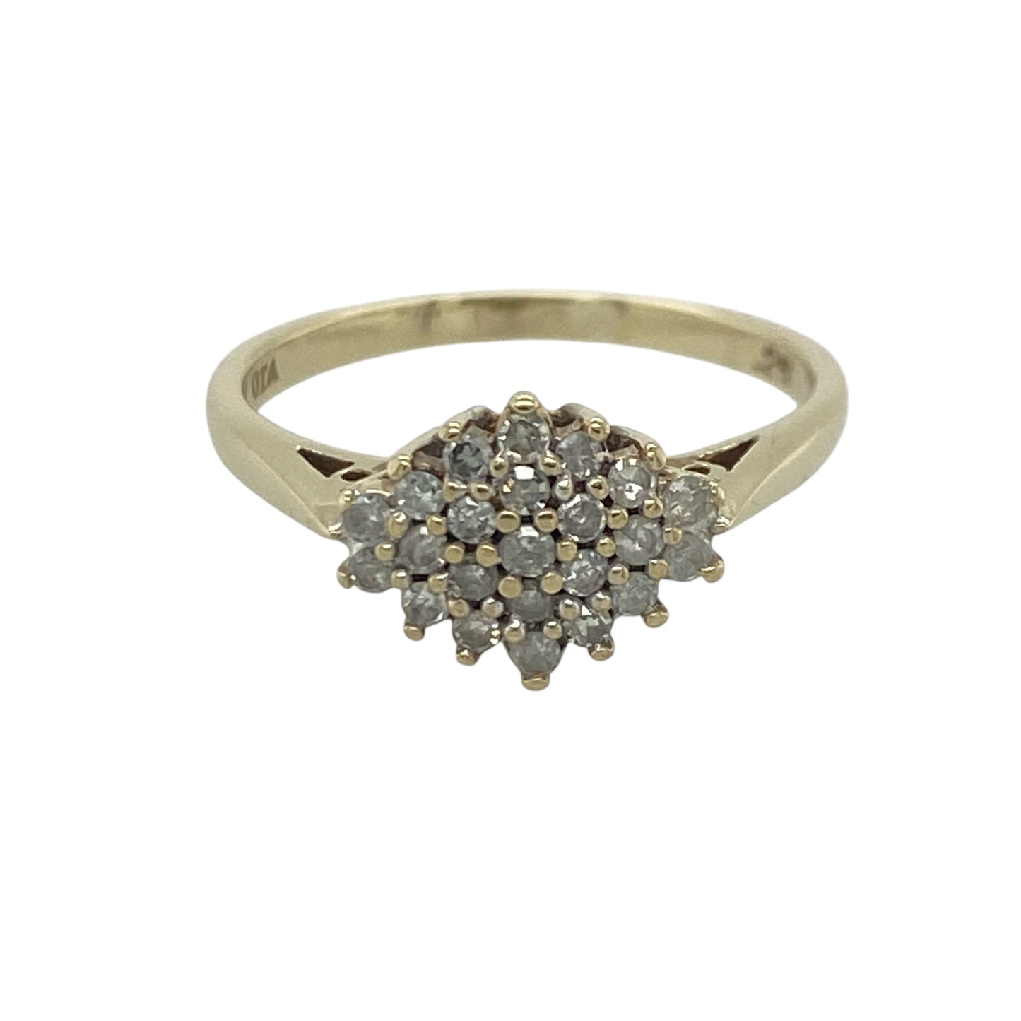 9ct Gold & Diamond Cluster Ring