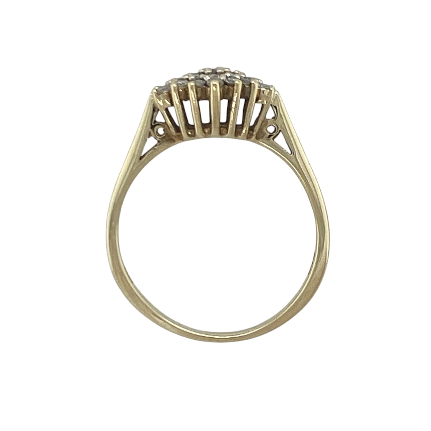 9ct Gold & Diamond Cluster Ring