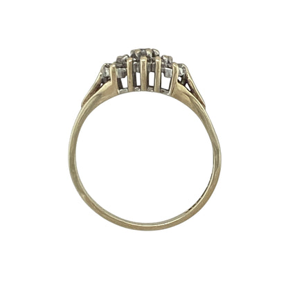 9ct Gold & Diamond Cluster Ring
