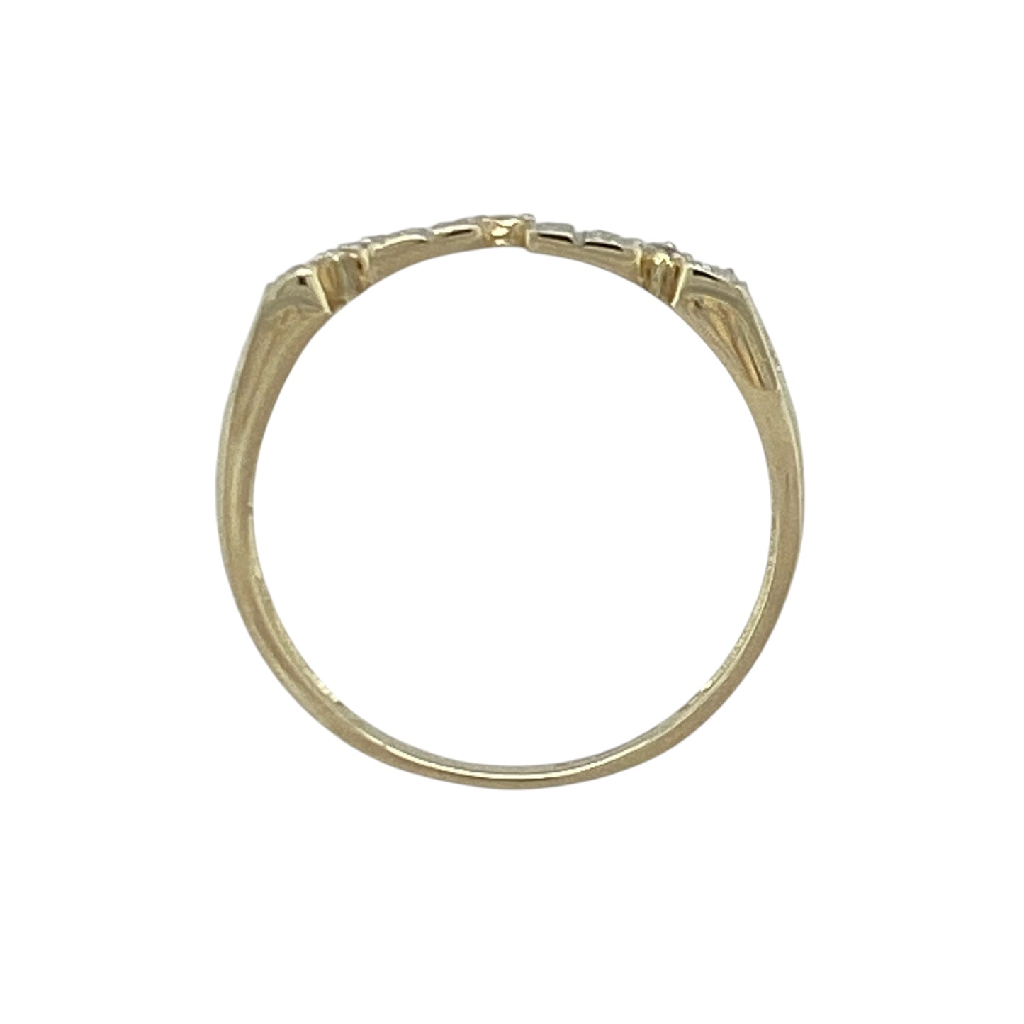 9ct Gold & Diamond Mum Ring