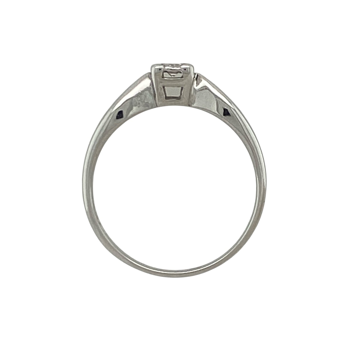 9ct White Gold & Diamond Solitaire Ring