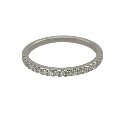 Platinum & Diamond Band Ring