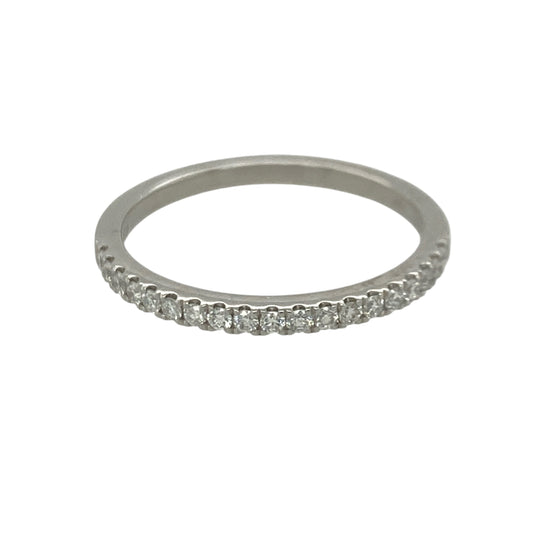 Platinum & Diamond Band Ring