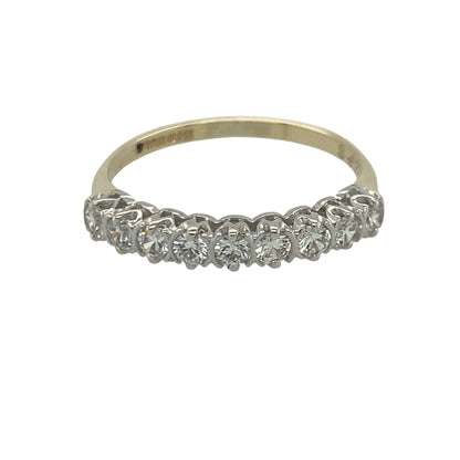 9ct Gold & Cubic Zirconia Band Ring