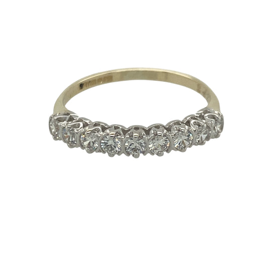 9ct Gold & Cubic Zirconia Band Ring