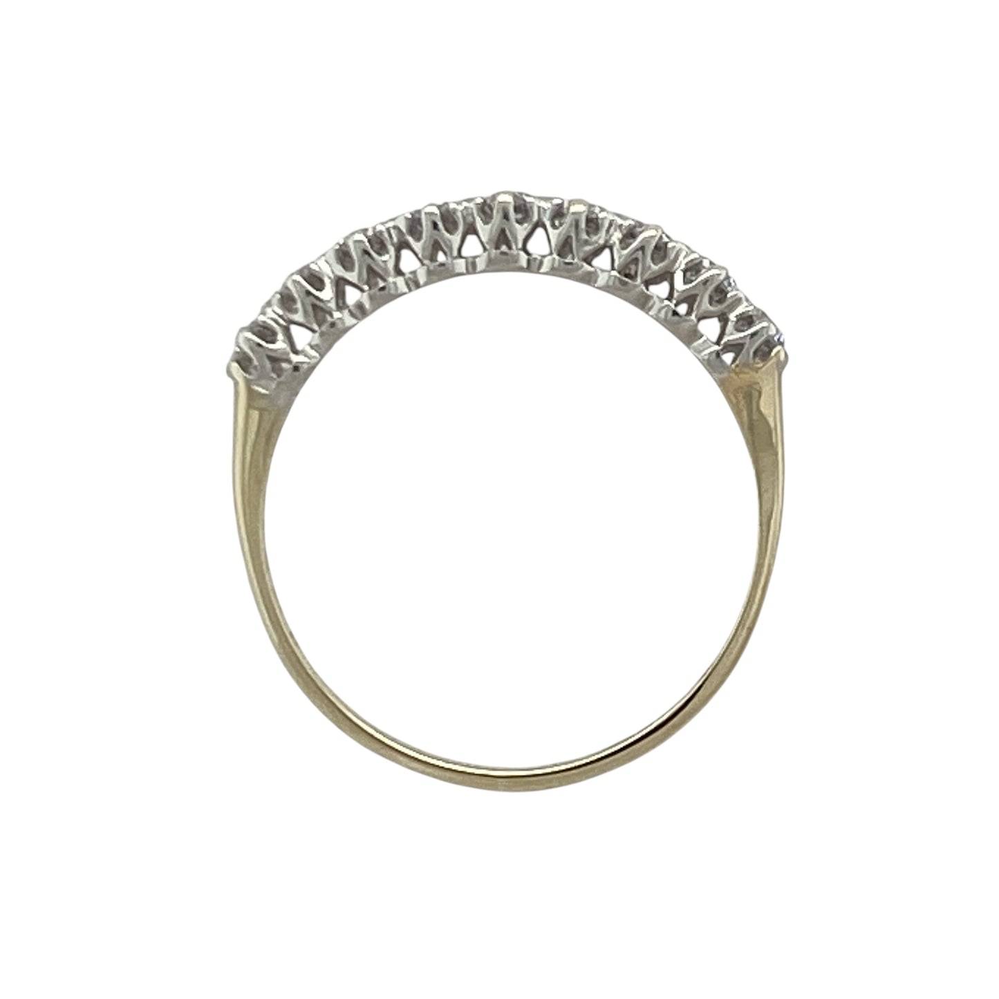 9ct Gold & Cubic Zirconia Band Ring