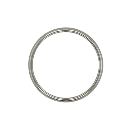9ct White Gold 3mm Wedding Band Ring
