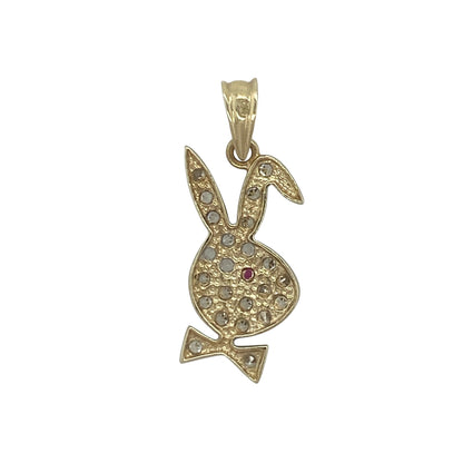 Add a touch of charm and playful sparkle to your jewellery collection with this pre-owned 9ct yellow and white gold cubic zirconia bunny head pendant, featuring a delightful character-inspired design with elegant detailing—perfect for gifting, collectors, or everyday wear.

Design: The pendant showcases an adorable bunny head design complete with a decorative bow, accented with sparkling cubic zirconia stones that catch the light beautifully.