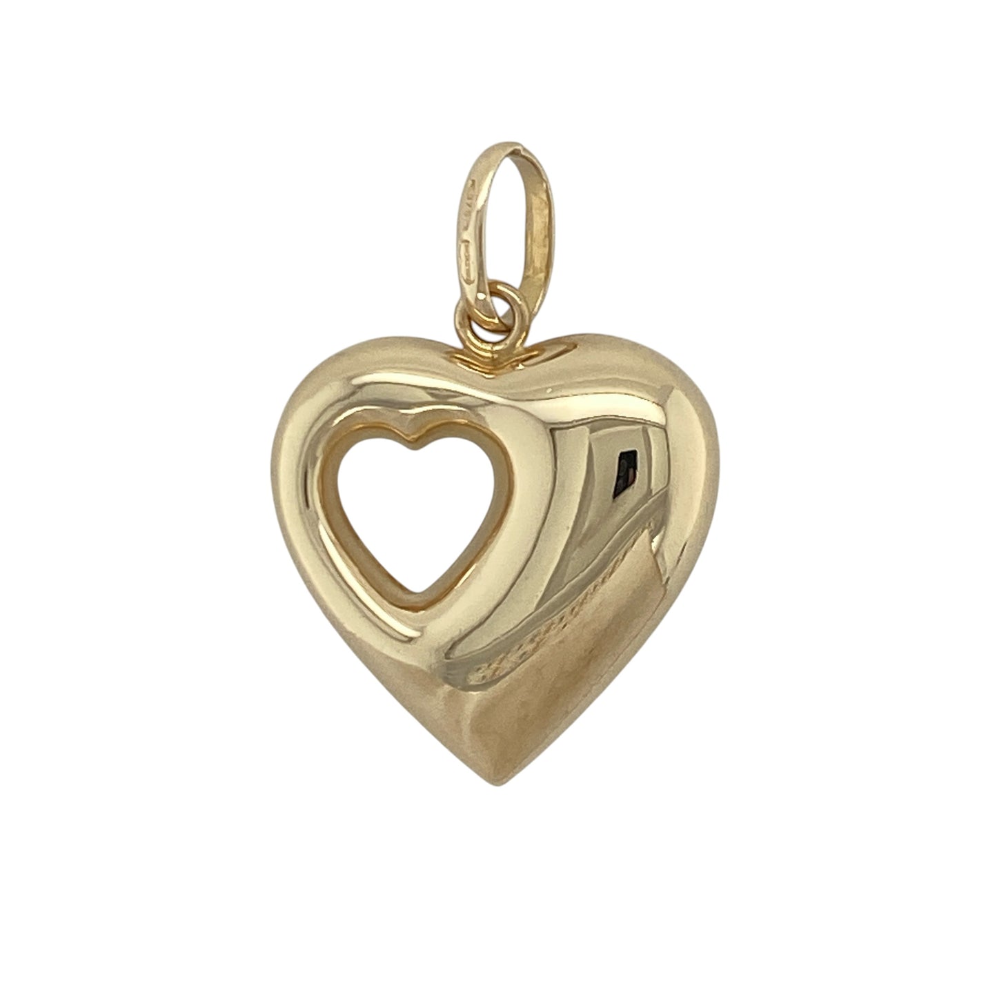 9ct Gold Double Heart Pendant