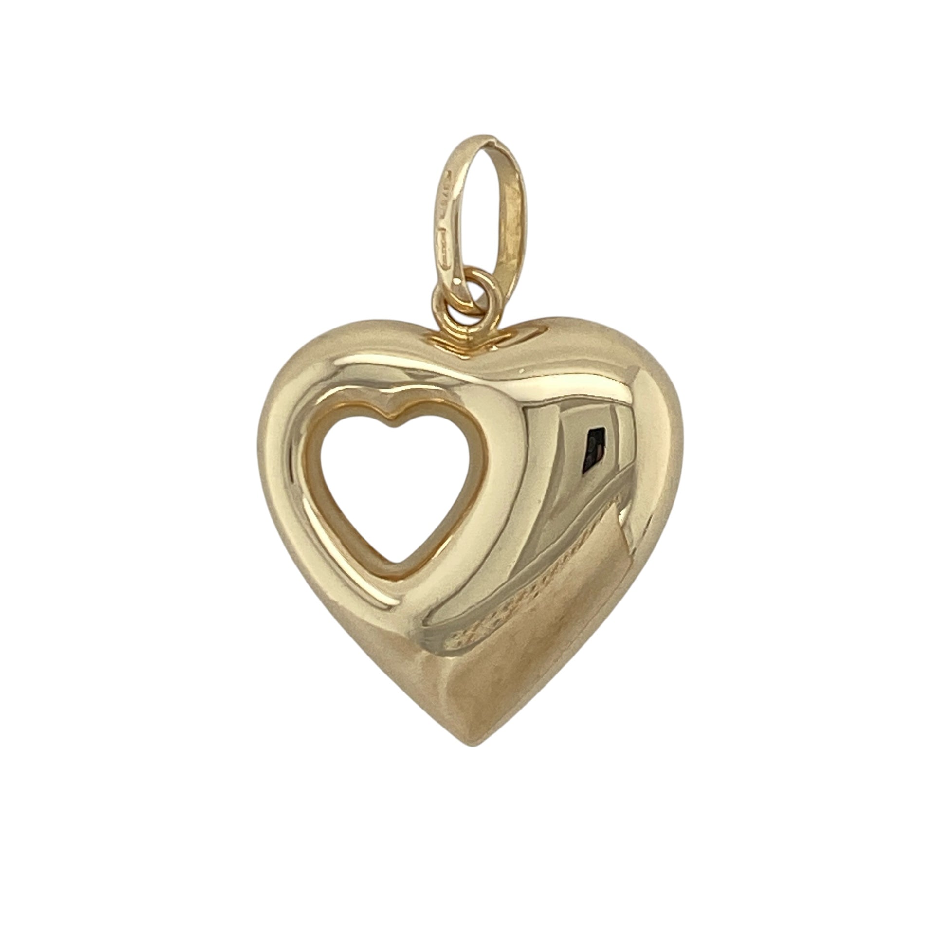 9ct Gold Double Heart Pendant
