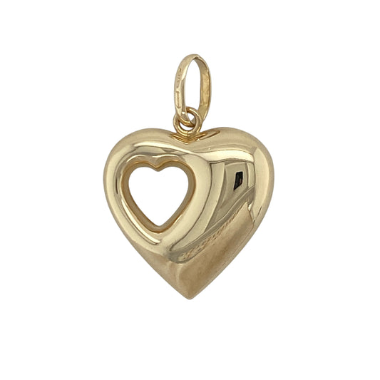 9ct Gold Double Heart Pendant