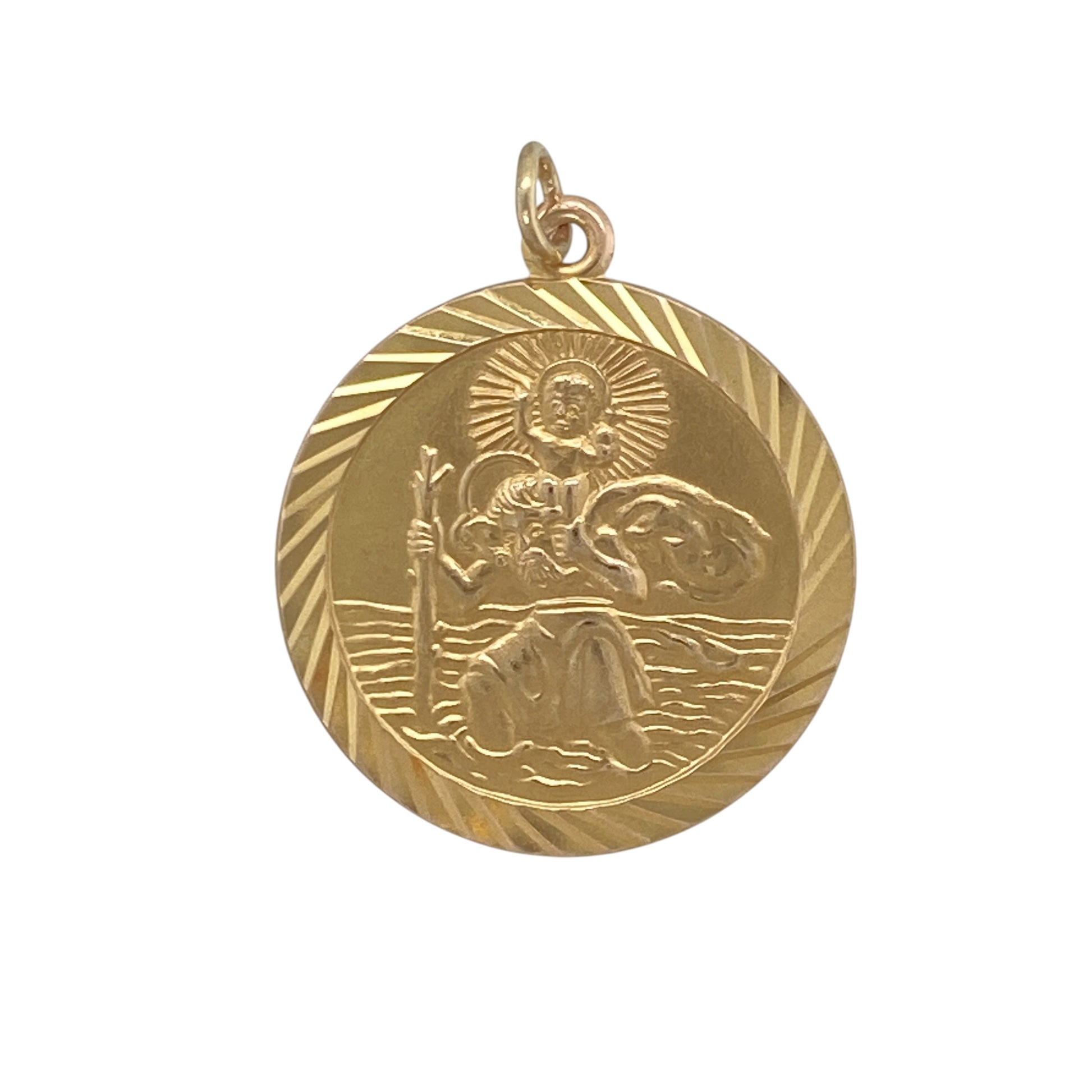 9ct Gold St Christopher Pendant