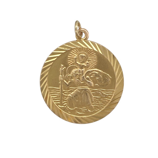 9ct Gold St Christopher Pendant