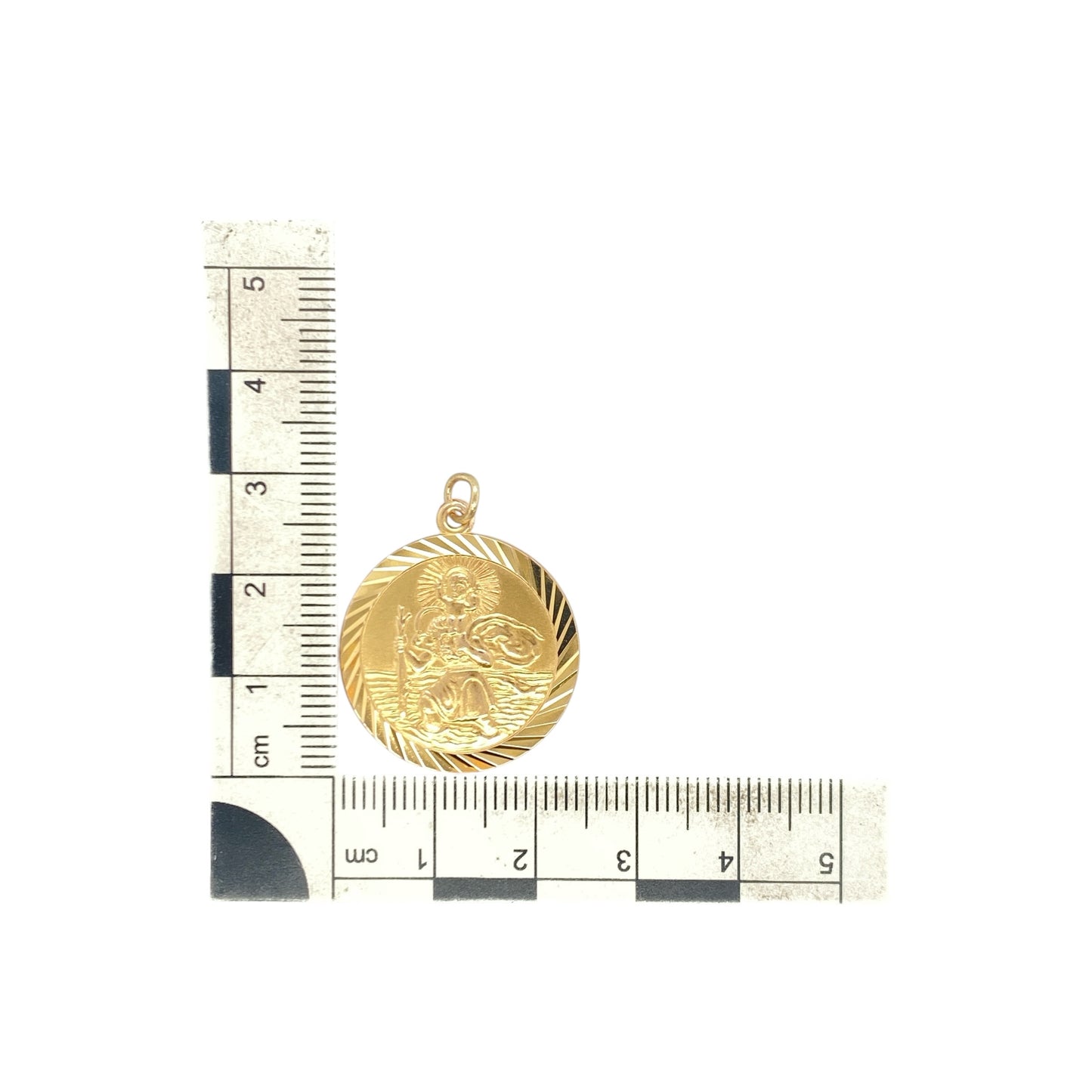 9ct Gold St Christopher Pendant