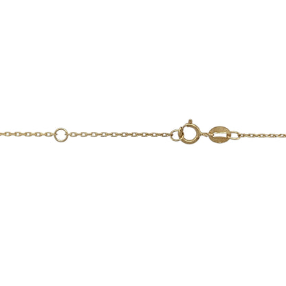 18ct Gold & Mother of Pearl Open Heart 18" Necklace