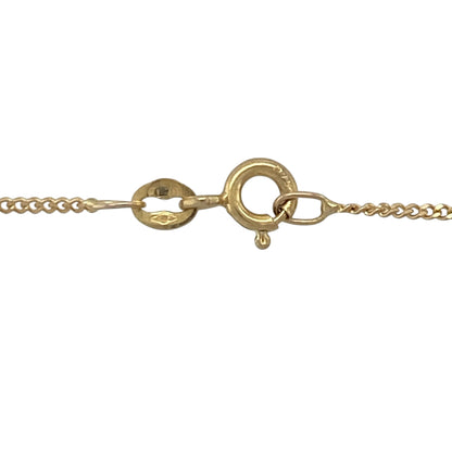 9ct Gold & Cubic Zirconia Swirl 18" Necklace