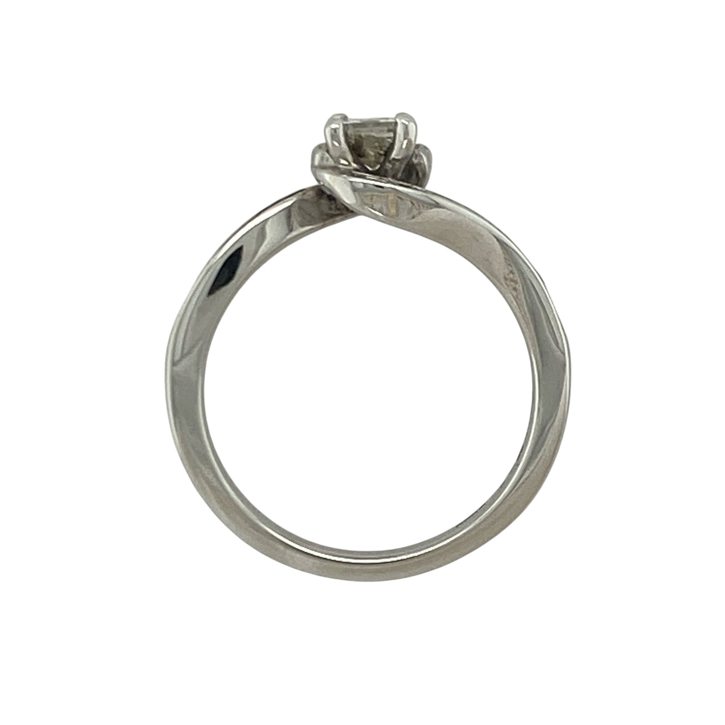 9ct White Gold & Diamond Clogau Solitaire Ring