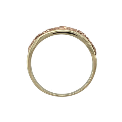 9ct Gold & Diamond Clogau Flower Band Ring