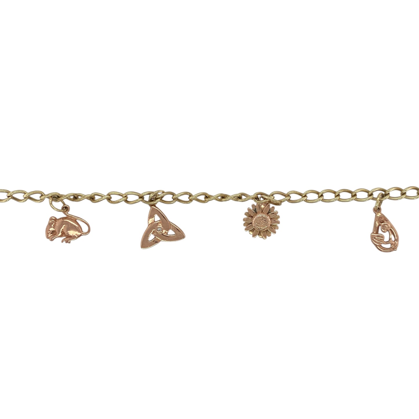 9ct Gold Clogau 8" Charm Bracelet