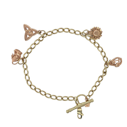 9ct Gold Clogau 8" Charm Bracelet