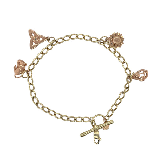 9ct Gold Clogau 8" Charm Bracelet