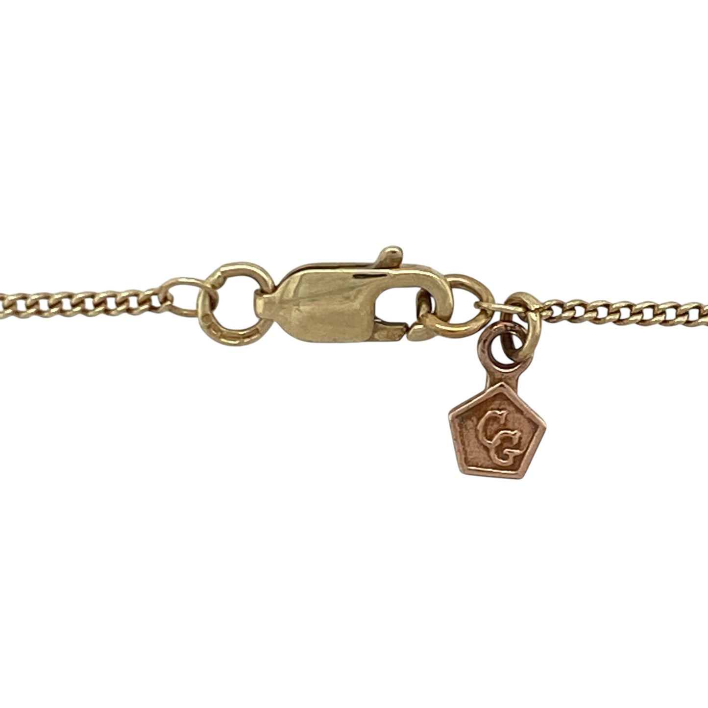 9ct Gold & Diamond Set Clogau Ingot 18" Necklace