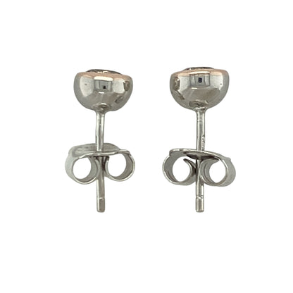 925 Silver & White Topaz Round Clogau Stud Earrings