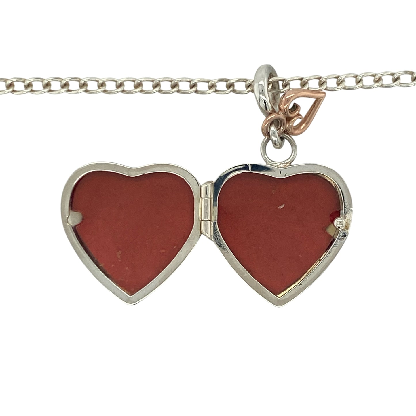 925 Silver Clogau Cariad Heart Locket 18" Necklace