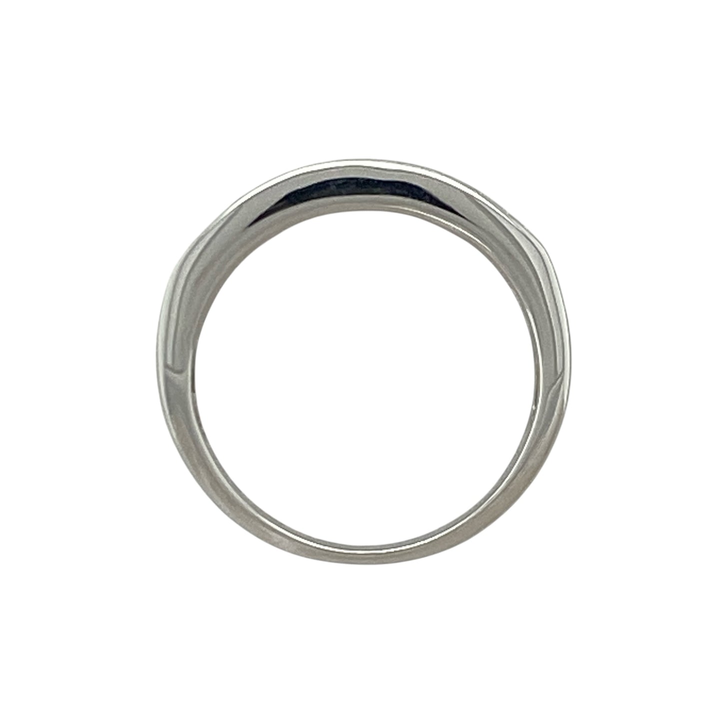 9ct White Gold & Diamond Band Ring