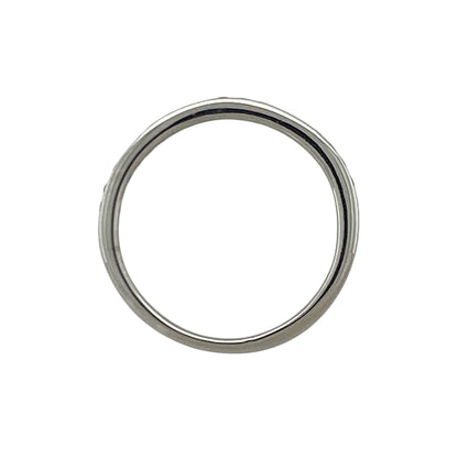 18ct White Gold & Diamond Band Ring
