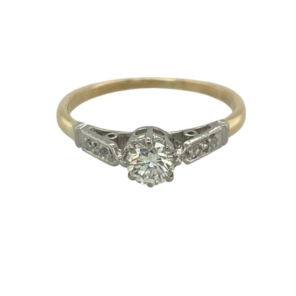 18ct Gold & Diamond Solitaire Ring