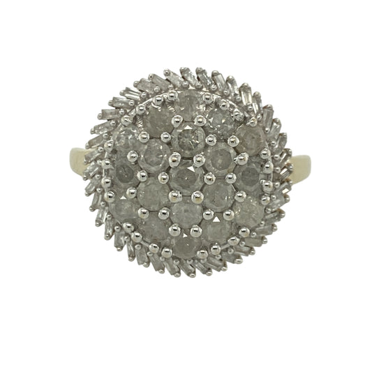 9ct Gold & Diamond Cluster Ring
