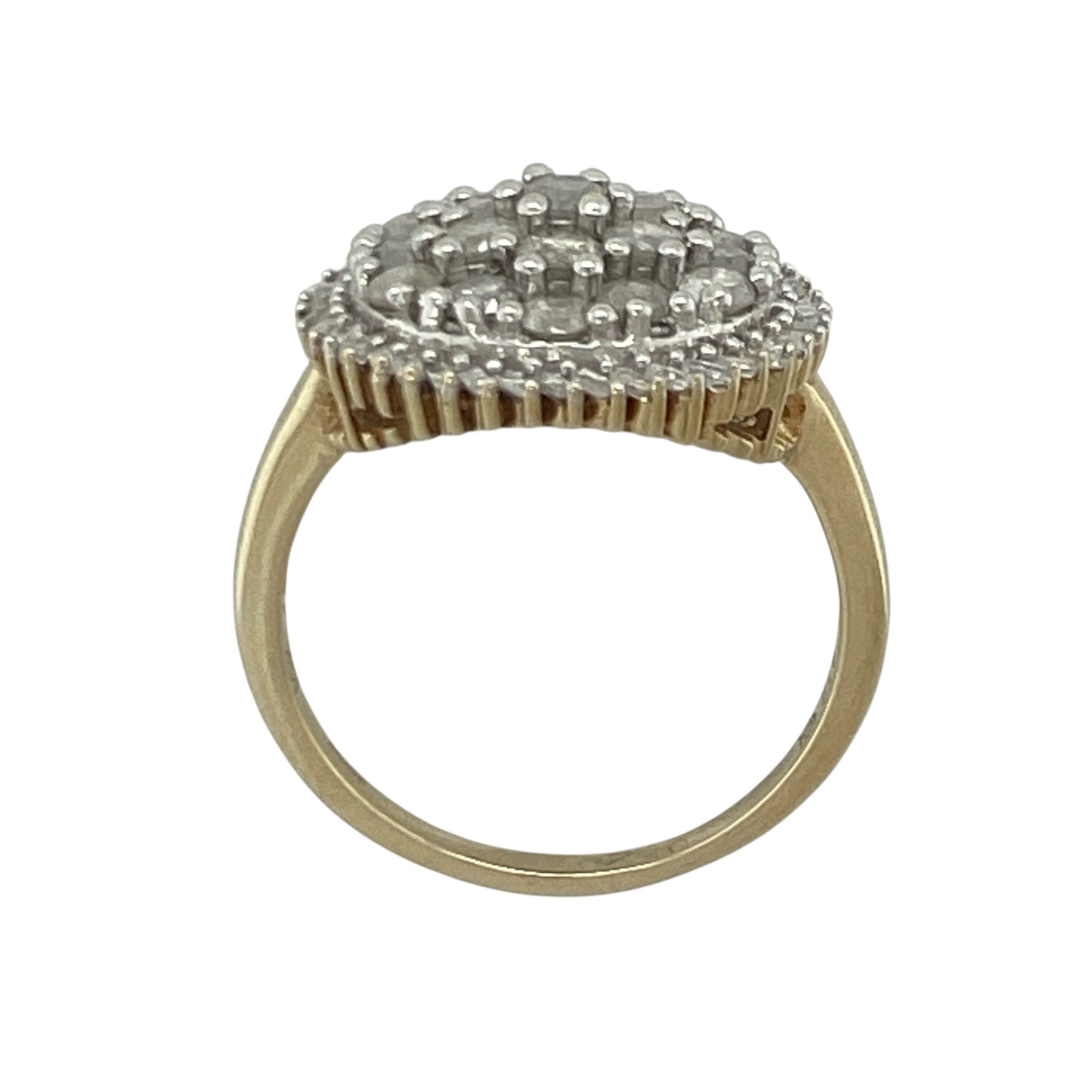 9ct Gold & Diamond Cluster Ring