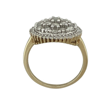 9ct Gold & Diamond Cluster Ring