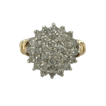 9ct Gold & Diamond Cluster Ring