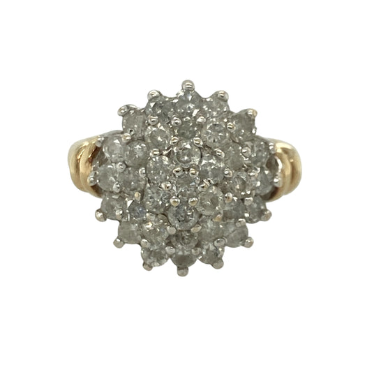 9ct Gold & Diamond Cluster Ring