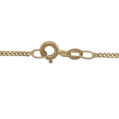 9ct Gold & Diamond Double Loop Cluster 20" Necklace