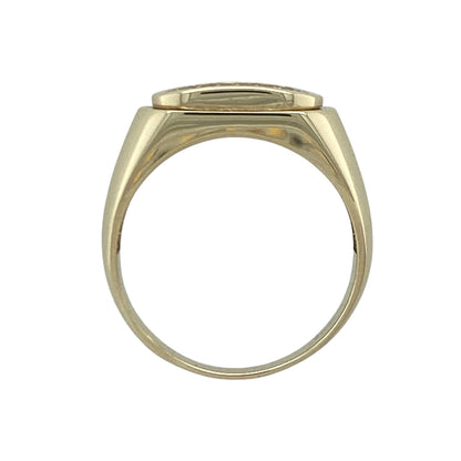 9ct Gold & Cubic Zirconia Signet Ring