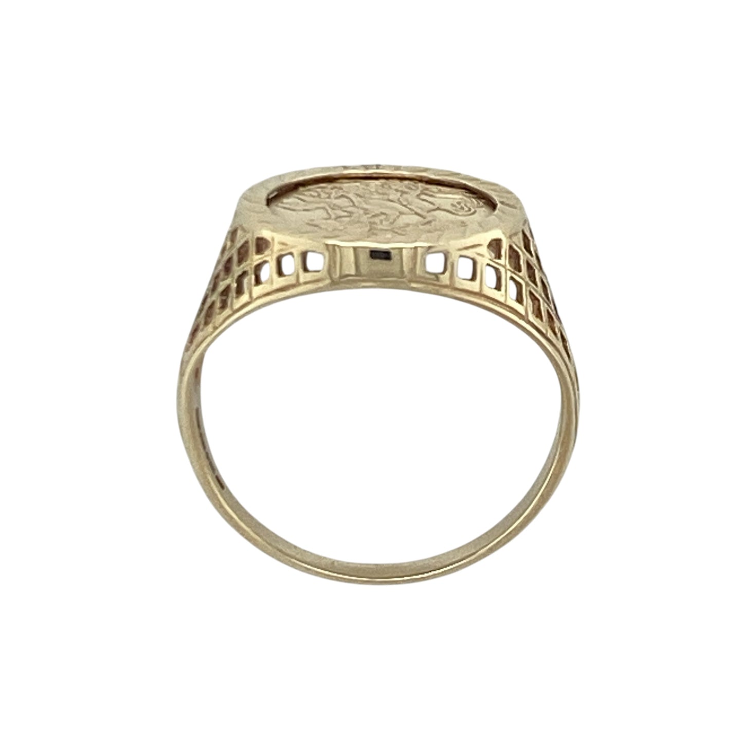 9ct Gold George and the Dragon Signet Ring