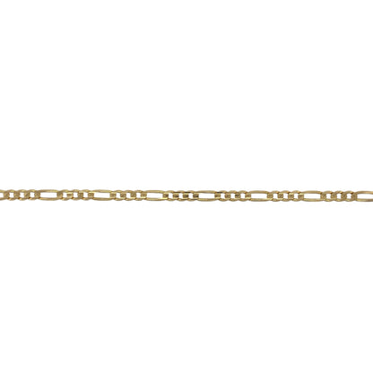 9ct Gold 7" Figaro Bracelet