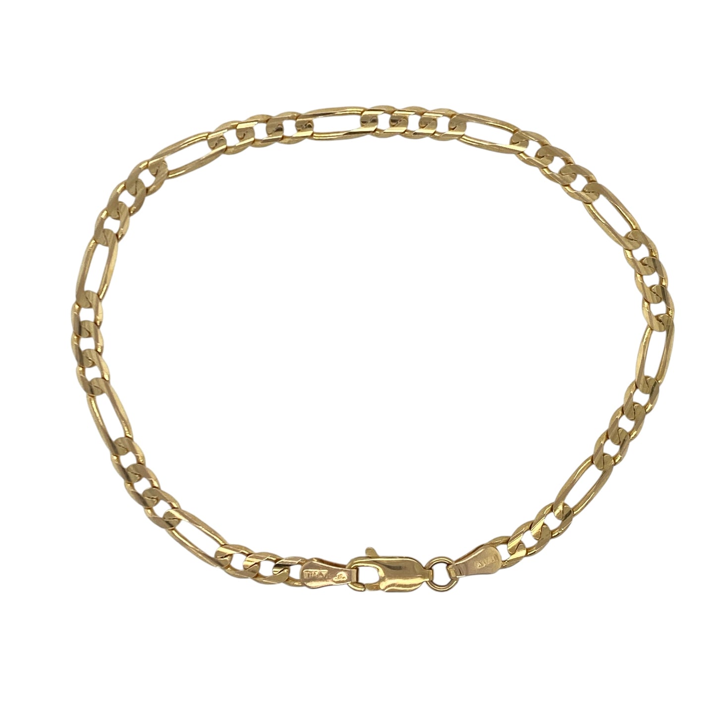 9ct Gold 7" Figaro Bracelet