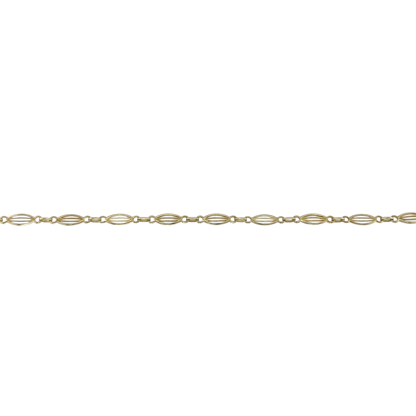 9ct Gold 16" Fancy Link Chain/Necklace