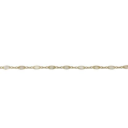 9ct Gold 16" Fancy Link Chain/Necklace
