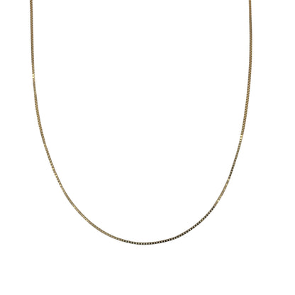 9ct Gold 16" Box Chain