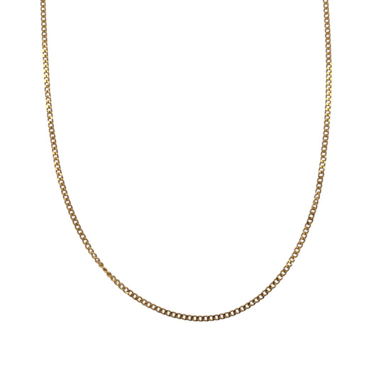9ct Gold 16" Curb Chain